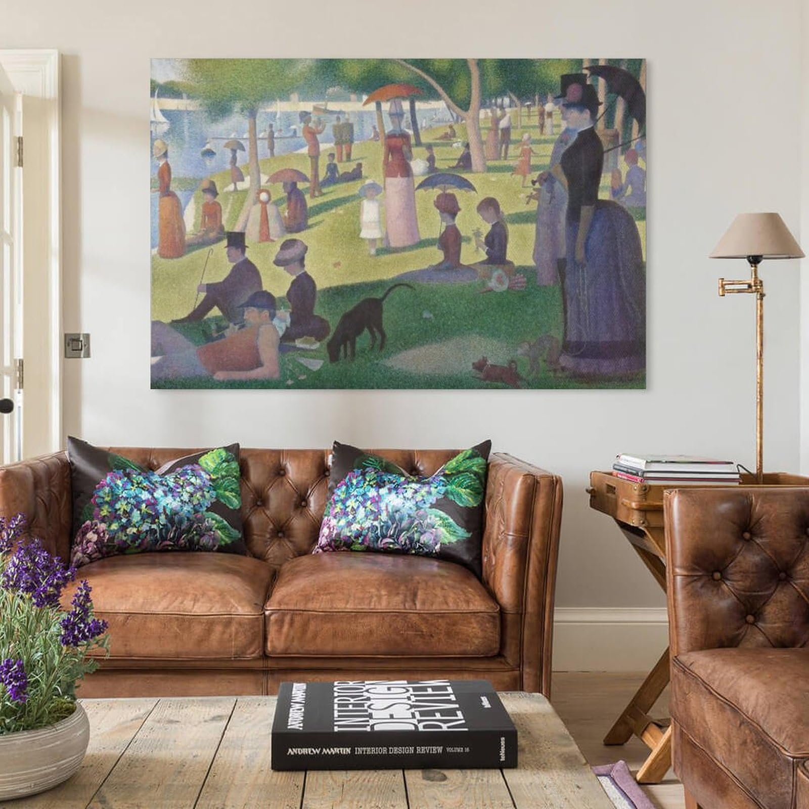 ジョルジュ・スーラ、【春のサン・ヴァンサン通り】、新品高級額 額装付 ジョルジュ＝ピエール・スーラ、パリ,サン・ヴァンサン通りの春